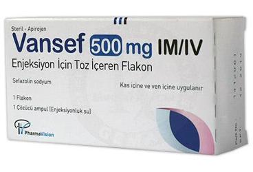 VANSEF 500 MG IM/IV ENJEKSIYON ICIN TOZ ICEREN FLAKON