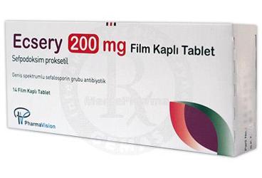 ECSERY 200 MG 14 TABLET