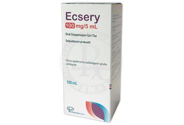 ECSERY 100 MG/5 ML ORAL SUSPANSIYON ICIN TOZ