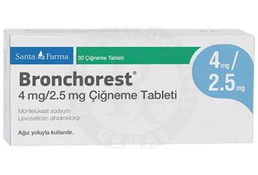 BRONCHOREST 4MG/2,5MG CIGNEME TABLETI (30 ADET)