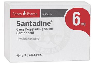 SANTADINE 6 MG DEGISTIRILMIS SALIMLI SERT KAPSUL (10 ADET)