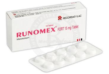 RUNOMEX FORT 15 MG 10 TABLET