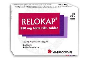 RELOKAP FORT 550 MG 20 FILM TABLET