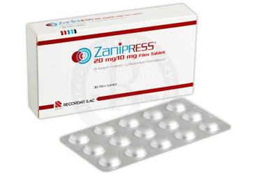 ZANIPRESS 20 MG/10 MG 30 FILM TABLET