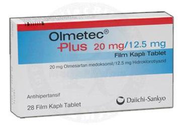 OLMETEC PLUS 20 MG/12,5 MG  28 FILM KAPLI TABLET