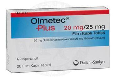 OLMETEC PLUS 20 MG/25 MG  28 FILM KAPLI TABLET
