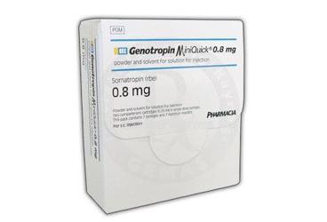 GENOTROPIN MINIQUICK SC ENJEKSIYONLUK COZELTI ICIN TOZ VE COZUCU ICEREN 2,4 IU (0,8 MG) TEK DOZ 7 ENJEKTOR