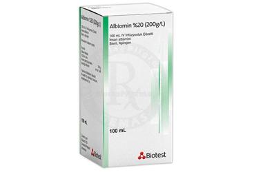 BIOTEST HUMAN ALBUMIN FH %20 100 ML IV INFUZYON ICIN COZ.ICEREN FLAKON