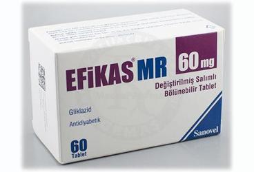 EFIKAS MR 60 MG DEGISTIRILMIS SALIMLI BOLUNEBILIR 60 TABLET