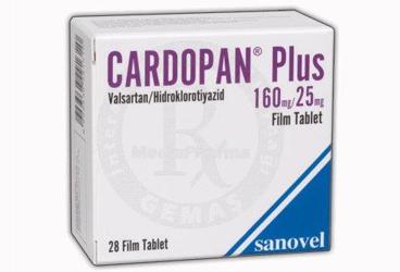 CARDOPAN PLUS 160 /25 MG 28 FILM TABLET