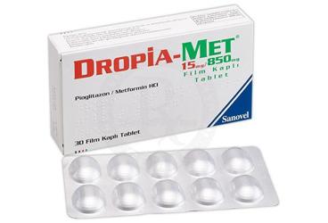 DROPIA-MET 15/850 MG 30 FILM TABLET