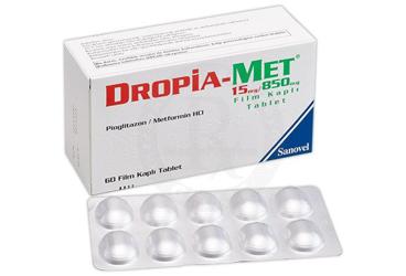 DROPIA-MET 15/850 MG 60 FILM TABLET