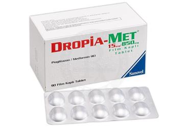DROPIA-MET 15/850 MG 90 FILM TABLET