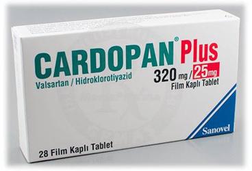 CARDOPAN PLUS 320/25 MG 28 FILM KAPLI TABLET