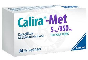 CALIRA-MET 5 MG/850 MG FILM KAPLI TABLET ( 56 TABLET)
