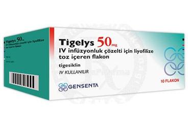 TIGELYS 50 MG IV INFUZYON COZELTISI ICIN LIYOFILIZE TOZ ICEREN FLAKON (10 FLAKON)