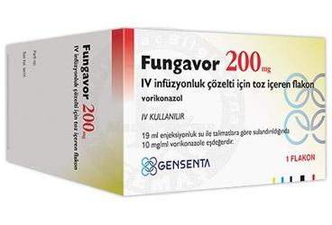 FUNGAVOR 200 MG IV INFUZYON COZELTI ICIN TOZ ICEREN FLAKON