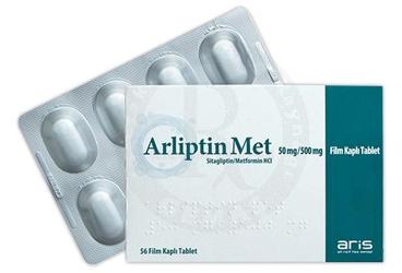 ARLIPTIN MET 50 MG/500 MG FILM KAPLI TABLET (56 TABLET)