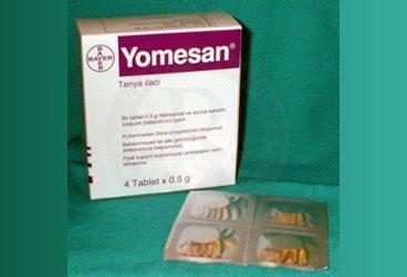 YOMESAN 500 MG 4 TABLET