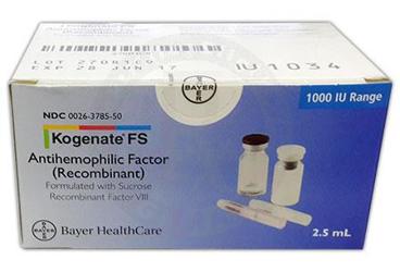KOGENATE FS 1000 IU IV ENJ. ICIN LIYOFILIZE TOZ ICEREN FLAKON
