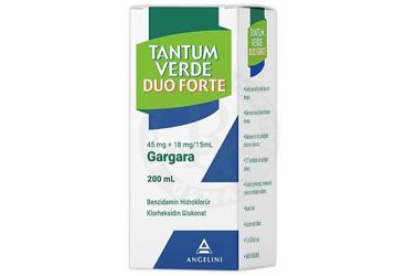 TANTUM VERDE DUO FORTE 45 MG+18 MG/15 ML GARGARA