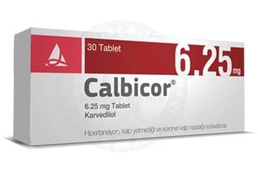 CALBICOR 6,25 MG 30 TABLET