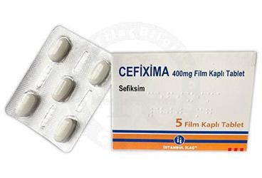 CEFIXIMA 400 MG FILM KAPLI TABLET (5 TABLET)