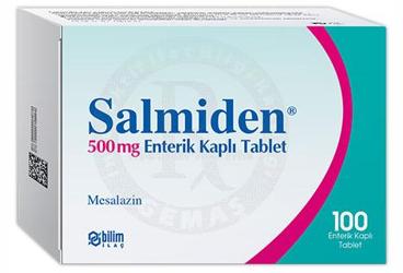 SALMIDEN 500 MG 100 ENT. TABLET