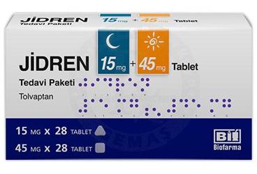 JIDREN 15 MG + 45 MG TABLET, TEDAVI PAKETI 56 ADET (28 ADET 15 MG VE 28 ADET 45 MG TABLET)