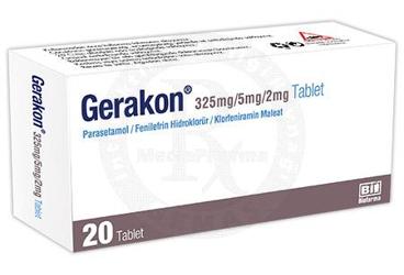 GERAKON 325 MG/5 MG/2 MG 20 TABLET