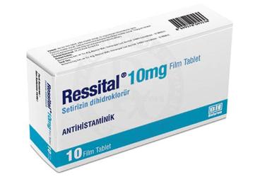 RESSITAL 10 MG 10 FILM TABLET