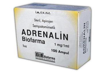 ADRENALIN BIOFARMA 1 MG/1 ML  100 AMPUL