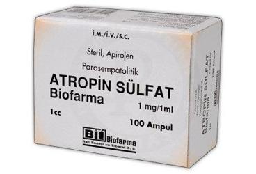 ATROPIN SULFAT BIOFARMA 1MG/1 ML  100 AMPUL