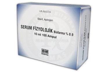 SERUM FIZYOLOJIK BIOFARMA % 0,9 10 ML 100 AMPUL