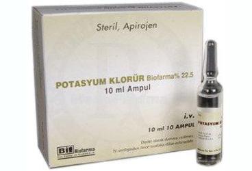 POTASYUM KLORUR BIOFARMA %22.5 10 ML 10 AMPUL