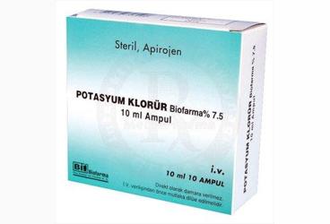 POTASYUM KLORUR BIOFARMA %7.5 10 ML 10 AMPUL