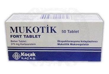 MUKOTIK FORT 375 MG 50 TABLET