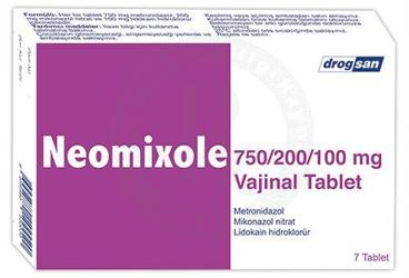 NEOMIXOLE 750/200/100 MG VAJINAL TABLET