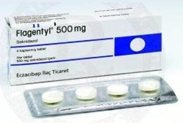 FLAGENTYL 500 MG 4 FILM TABLET