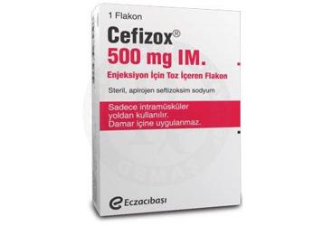 CEFIZOX 500 MG IM ENJ. ICIN TOZ ICEREN FLAKON