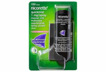 NICORETTE QUICKMIST 1 MG/SPREY MEYVELI ORAL MUKOZAYA UYGULANACAK SPREY, COZELTI (1 SISE)
