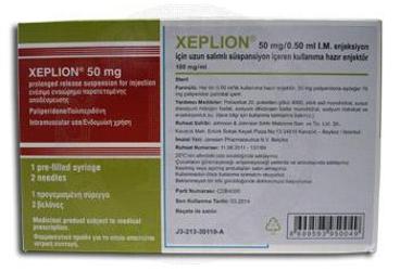 XEPLION 50 MG/0,50 ML IM ENJEKSIYON ICIN UZUN SALIMLI SUSPANSIYON