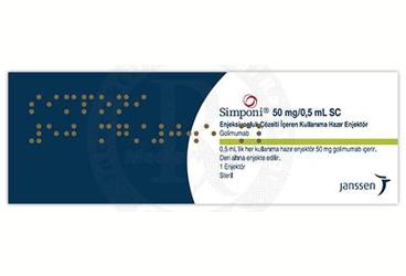 SIMPONI 50 MG/0.5 ML SC ENJEKSIYONLUK COZELTI ICEREN KULLANIMA HAZIR ENJEKTOR (1 ENJEKTOR)