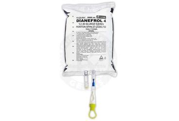 DIANEFROL 4 %1,36 GLUKOZ ICEREN PERITON DIYALIZ COZELTISI TEKLI TORBA 5000 ML