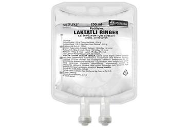 POLIFLEKS LAKTATLI RINGER SOLUSYONU 250 ML PVC TORBA SETLI