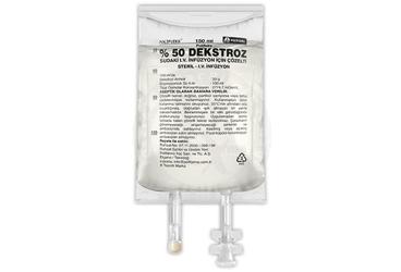 POLIFLEKS %50 DEKSTROZ SUDAKI SOLUSYONU 150 ML(PVC TORBA)SETLI