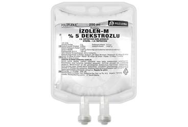 POLIFLEKS IZOLEN-M %5 DEKSTROZLU   250 ML PVC SOLUSYON(SETSIZ)