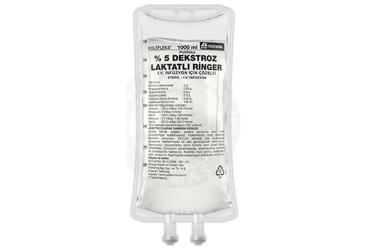 POLIFLEKS % 5 DEKSTROZ LAKTATLI RINGER IV INFUZYON ICIN COZELTI 1000 ML TORBA SETLI