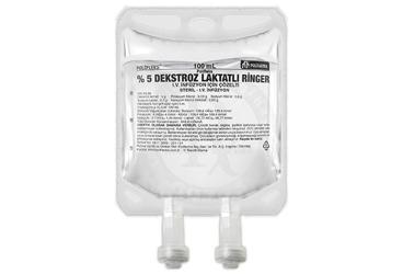 POLIFLEKS % 5 DEKSTROZ LAKTATLI RINGER IV INFUZYON ICIN COZELTI 100 ML TORBA SETLI