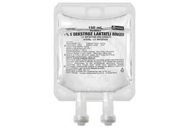 POLIFLEKS % 5 DEKSTROZ LAKTATLI RINGER IV INFUZYON ICIN COZELTI 150 ML TORBA SETLI